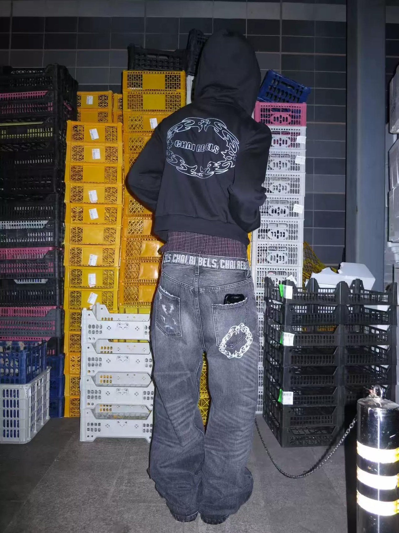 SMOKE LINE DENIM PANTS