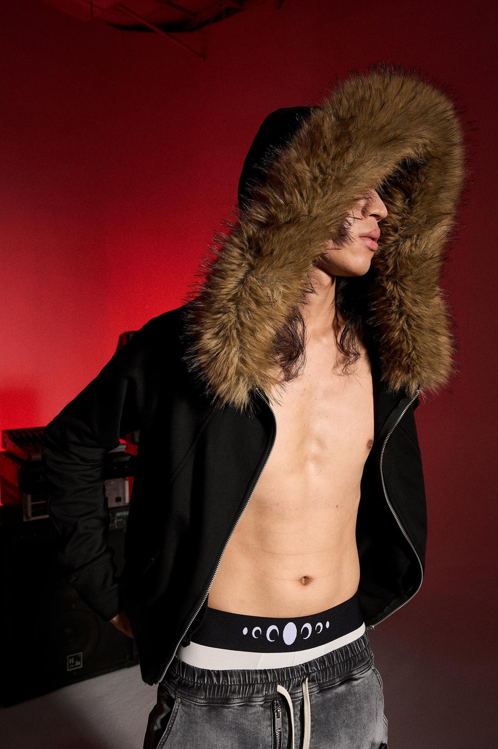 FUR COLLAR HOODE