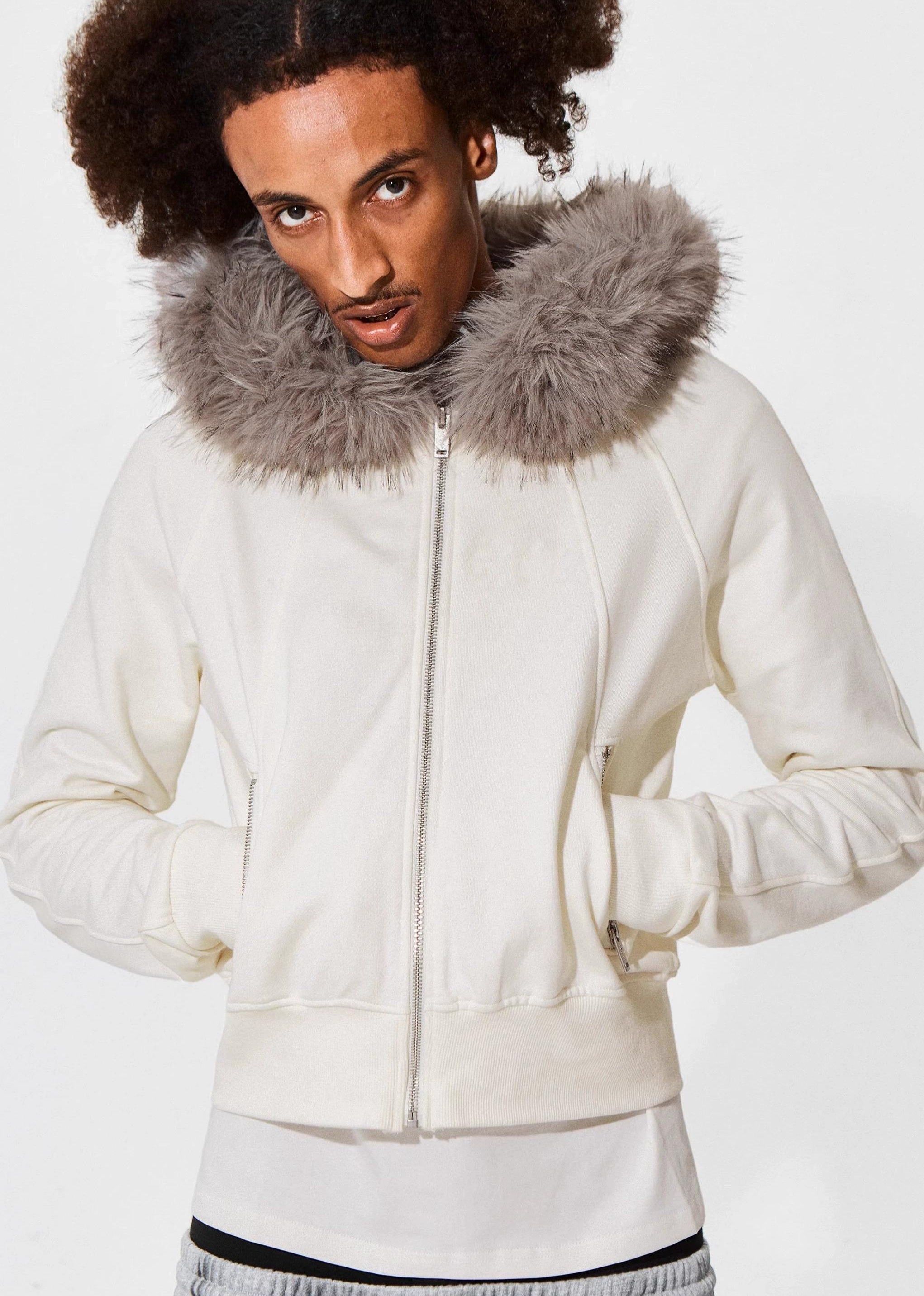 FUR COLLAR HOODE