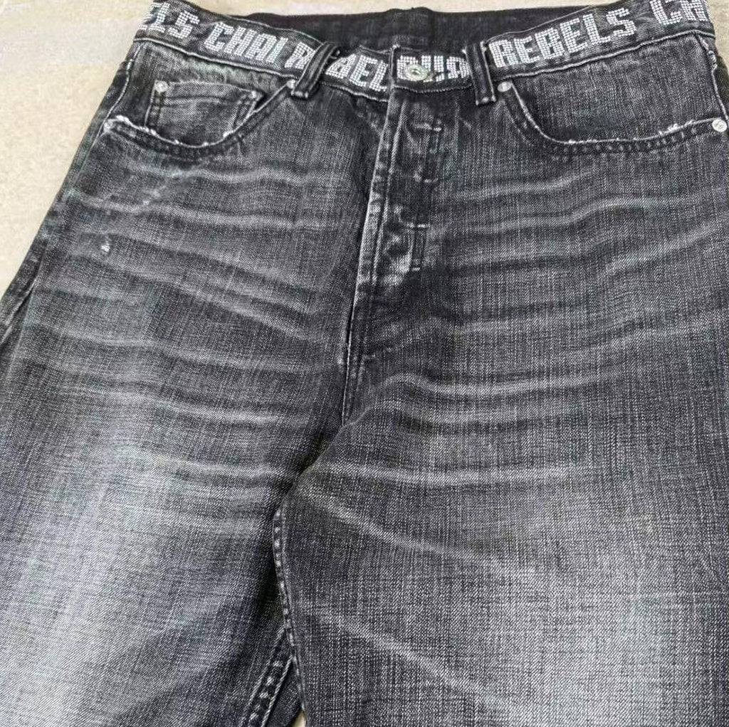 SMOKE LINE DENIM PANTS